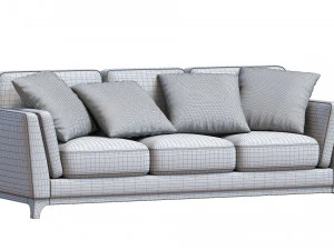 ceni volcanic leather sofa by article 3D Model