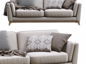 ceni volcanic gray sofa by article 2 3D Model