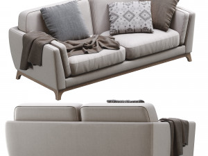 ceni volcanic gray sofa by article 2 3D Модель