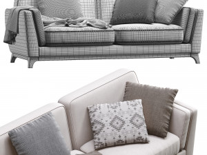 ceni volcanic gray sofa by article 2 3D Модель