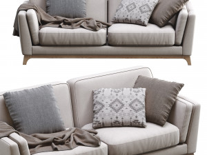ceni volcanic gray sofa by article 2 3D Модель