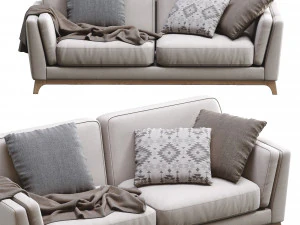 ceni volcanic gray sofa by article 2 3D Model