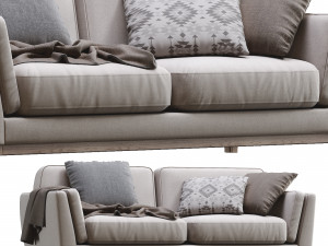 ceni volcanic gray sofa by article 2 3D Модель