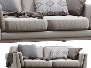 ceni volcanic gray sofa by article 2 3D Model