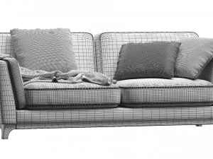 ceni volcanic gray sofa by article 2 3D Model