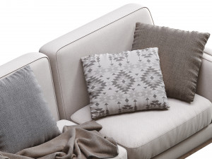 ceni volcanic gray sofa by article 2 3D Модель