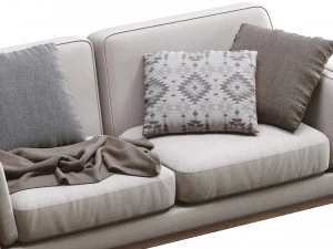 ceni volcanic gray sofa by article 2 3D Model