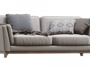 ceni volcanic gray sofa by article 2 3D Модель