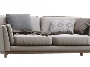 ceni volcanic gray sofa by article 2 3D Model