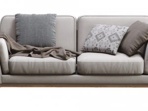 ceni volcanic gray sofa by article 2 3D Model