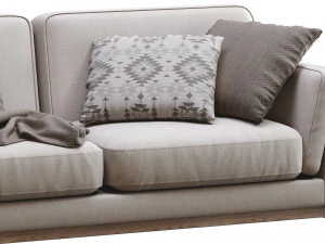 ceni volcanic gray sofa by article 2 3D Model