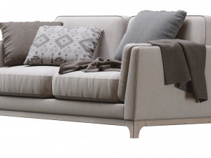 ceni volcanic gray sofa by article 2 3D Модель