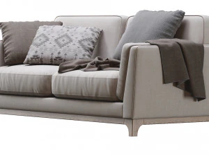 ceni volcanic gray sofa by article 2 3D Model