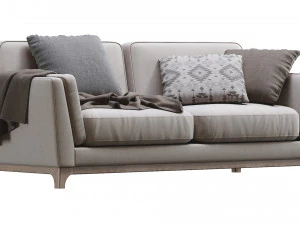 ceni volcanic gray sofa by article 2 3D Model