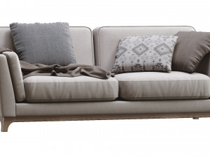 ceni volcanic gray sofa by article 2 3D Модель