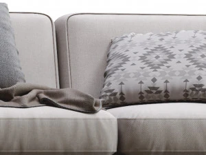 ceni volcanic gray sofa by article 2 3D Model