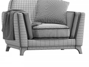 ceni volcanic armchair by article 3D Model