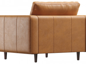 sven charme tan chair 3D Модель