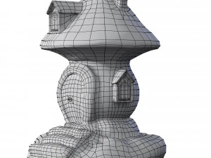 mushroom fantasy house 3D Model