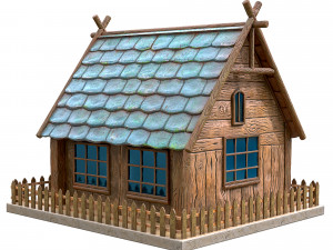 cartoon house Modelo 3D
