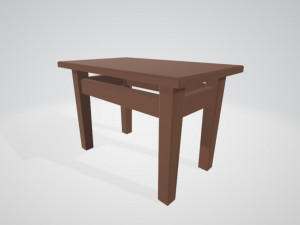 wooden table 3D Модель
