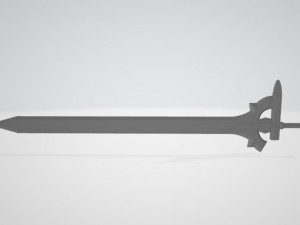kirito swords sword art online Modelo 3D