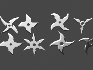 shurikens 3D Model