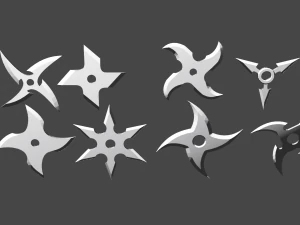 shurikens Modèle 3D