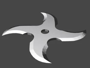 shurikens 3D Model