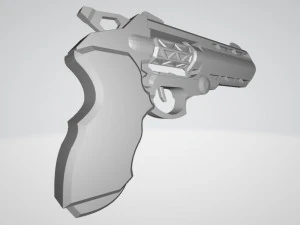 sci fi revolver 3D Print Model