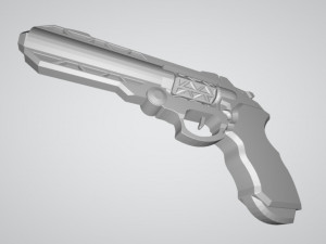 sci fi revolver 3D Принт Модель
