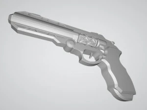 sci fi revolver 3D Print Model