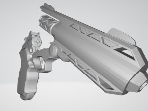 sci fi revolver 3D Принт Модель