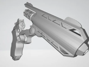 sci fi revolver 3D Print Model