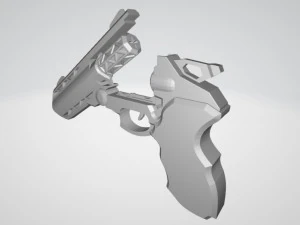 sci fi revolver 3D Print Model