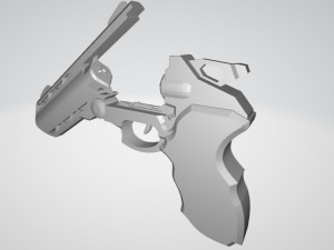 sci fi revolver 3D Принт Модель