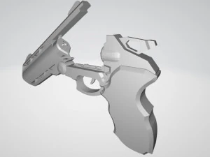 sci fi revolver 3D Print Model