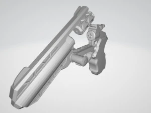 sci fi revolver 3D Print Model