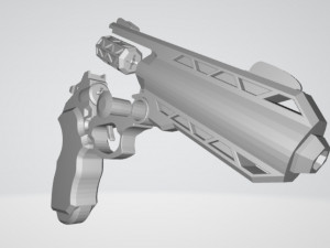 sci fi revolver 3D Принт Модель