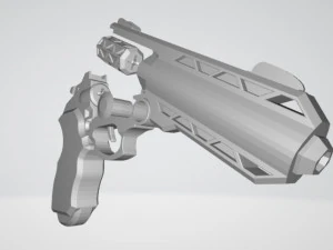sci fi revolver 3D Print Model