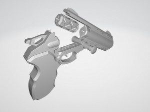 sci fi revolver 3D Принт Модель