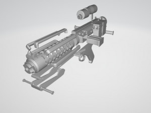 star wars e-11 blaster Model Cetak 3D