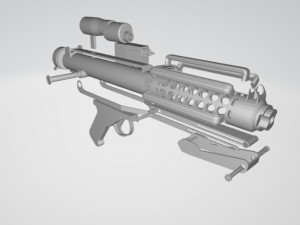 star wars e-11 blaster Model Cetak 3D