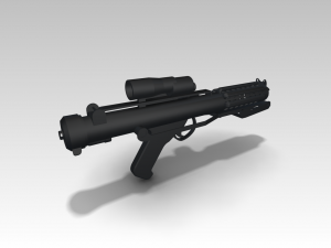 star wars e-11 blaster Model Cetak 3D