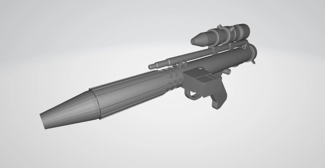 star wars rebel blaster dh-17 3D Print Model .c4d .max .obj .3ds .fbx .stl .blend 