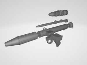 star wars rebel blaster dh-17 3D 프린트 모델