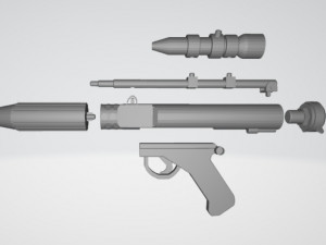 star wars rebel blaster dh-17 3D 프린트 모델