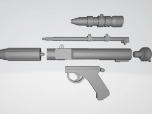 star wars rebel blaster dh-17 3D Print Model