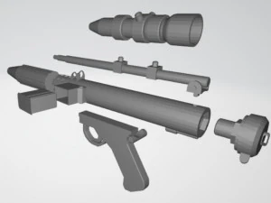 star wars rebel blaster dh-17 3D Print Model