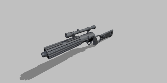 star wars boba fett blaster carabine ee-3 3D Print Model .c4d .max .obj .3ds .fbx .stl .blend 